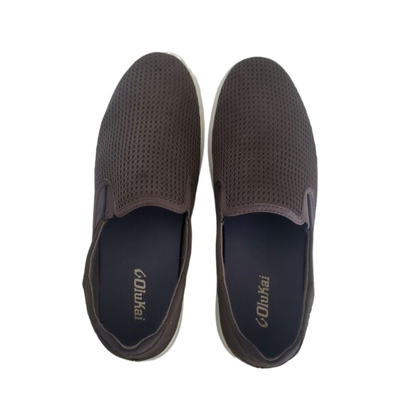 Olukai Lae Ahi Men's Shoes Loafer Slip On Mesh Lae'Ahi Gray Size 10 - Picture 8 of 11